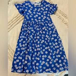 H&M blue floral dress - size 5T